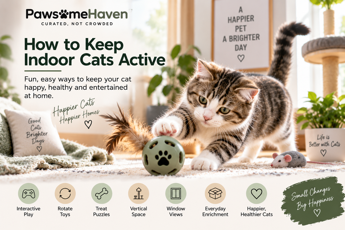 How to Keep Indoor Cats Active