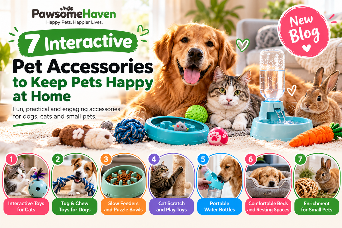 7 Interactive Pet Accessories to Keep Pets Happy at Home