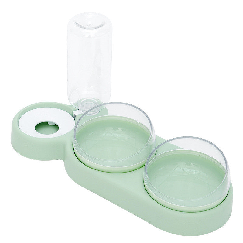 2-in-1 Cat Water Fountain and Automatic Feeder for cats and rabbits
