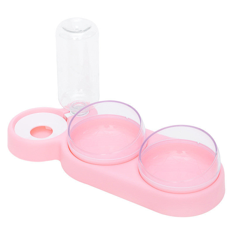 2-in-1 Cat Water Fountain and Automatic Feeder for cats and rabbits