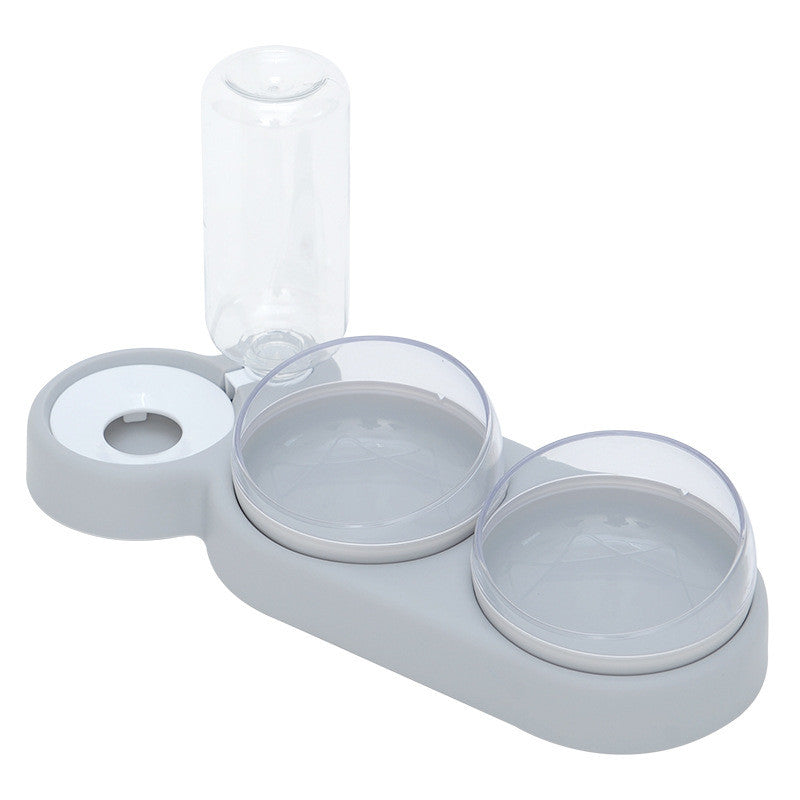 2-in-1 Cat Water Fountain and Automatic Feeder for cats and rabbits