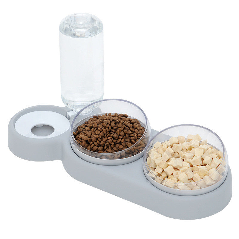 2-in-1 Cat Water Fountain and Automatic Feeder for cats and rabbits