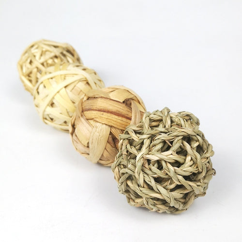 Natural rabbit chew ball made from apple branch materials