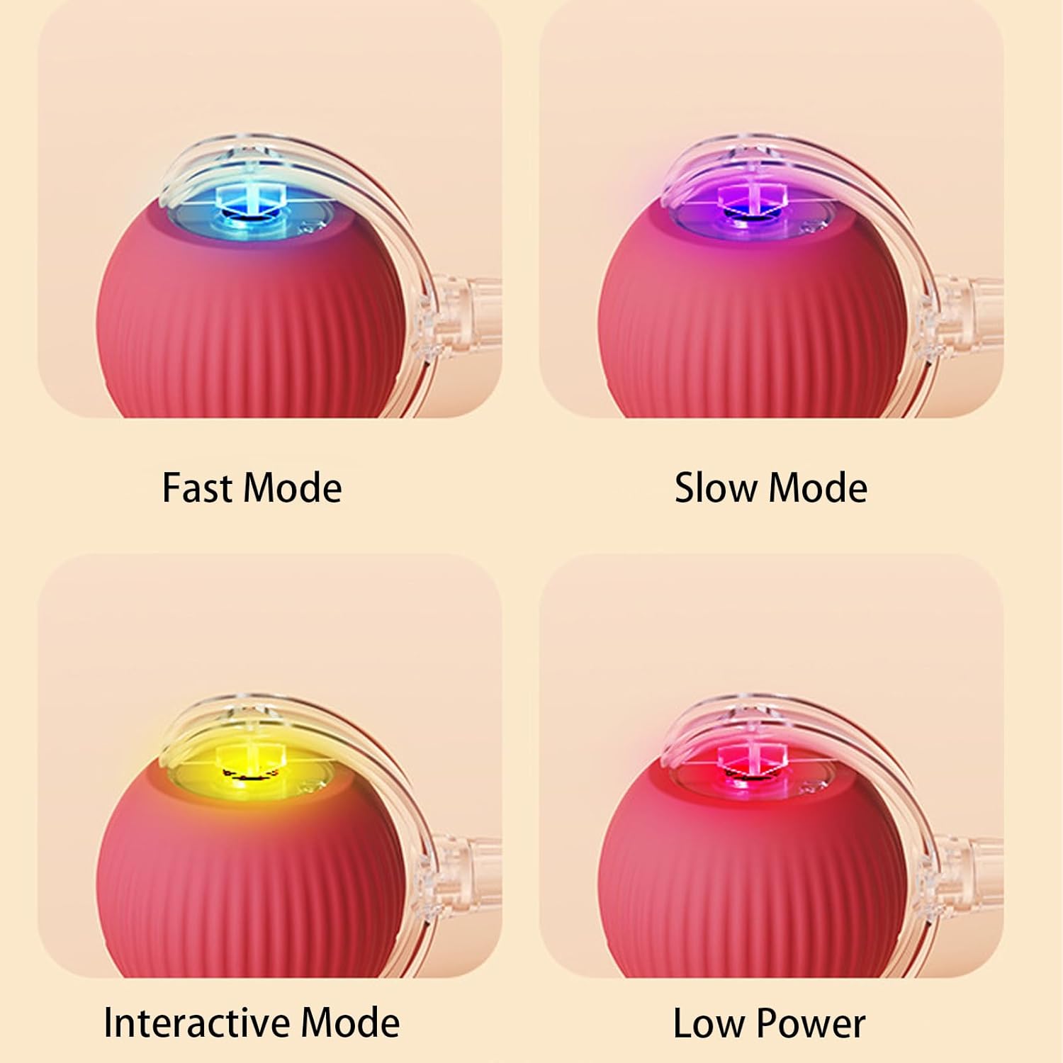 Automatic rolling interactive pet toy for active dogs