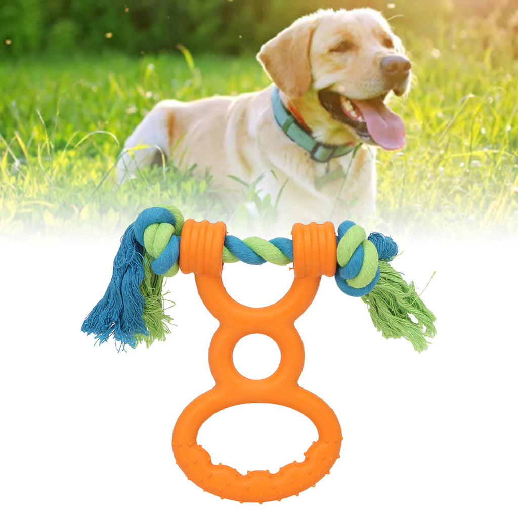 Dimensions of the PawGrip™ interactive tug and chew toy