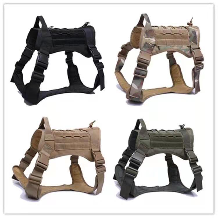PawGuard™ Tactical Dog Harness in black for comfortable walking, training, and outdoor adventures.