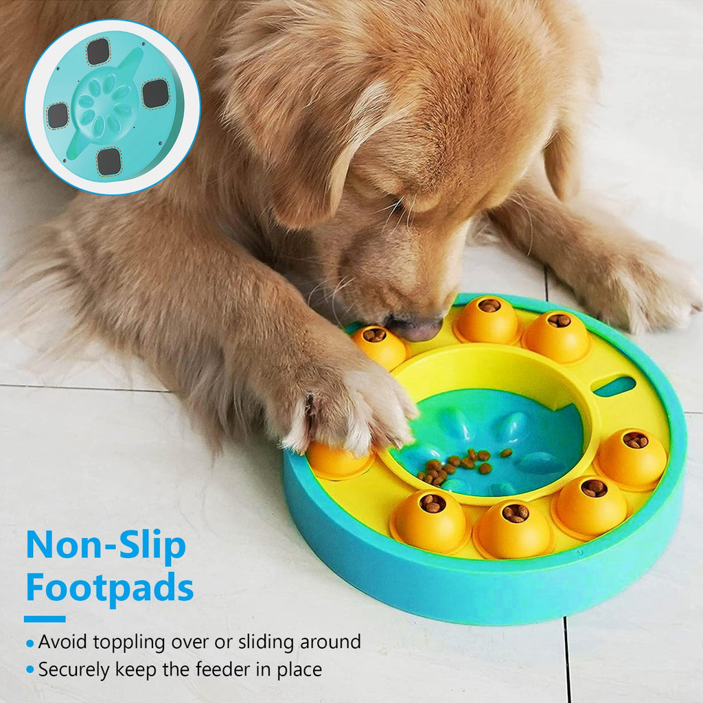 pawpuzzle-dog-using-interactive-slow-feeder. - PawsomeHaven