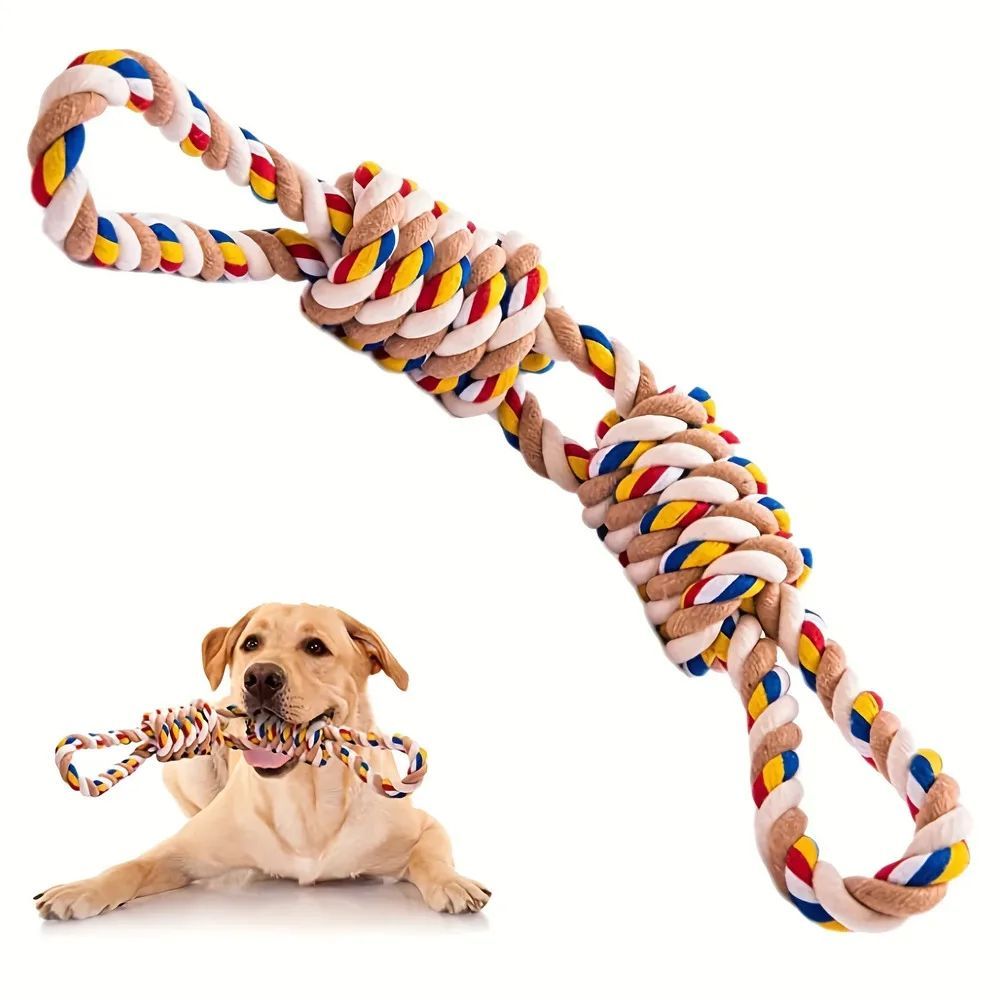PawsomeTough interactive rope knot toy for dogs and cats