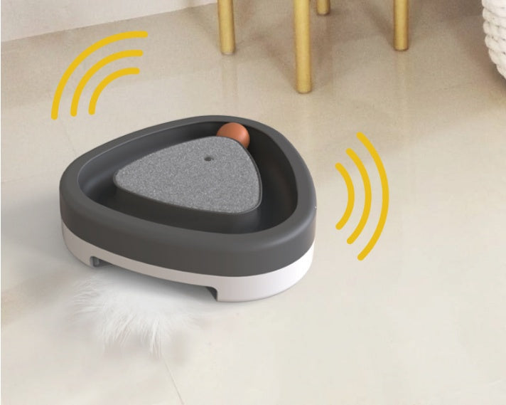 Interactive PawSpin™ Smart Interactive Cat Scratcher Toy encouraging active play for indoor cats.