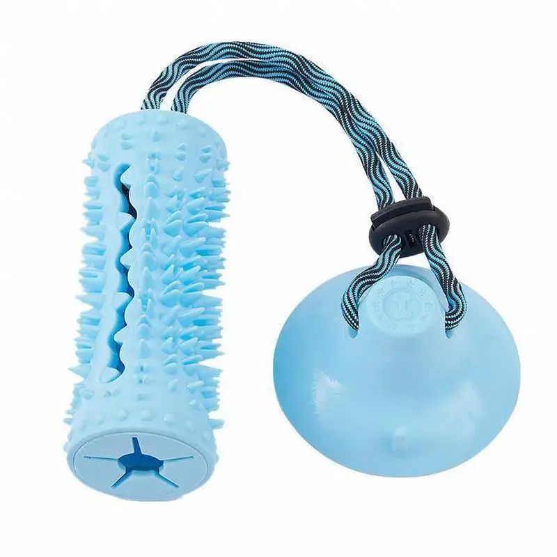 Durable TPR dog tug toy for chewing, pulling, and interactive games.